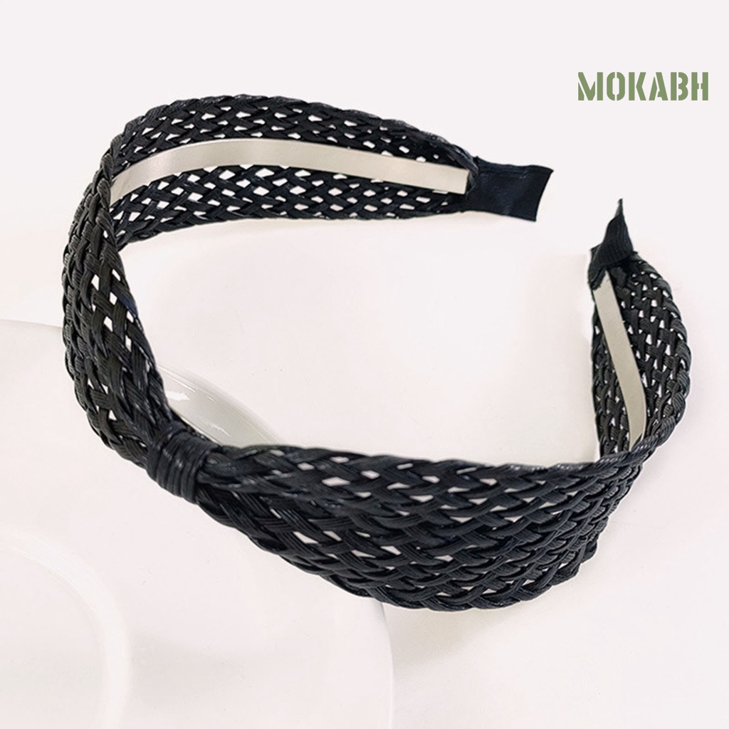 Băng Đô Cài Tóc Màu Trơn Chống Rơi Phong Cách Bohemian Dành Cho Nữ