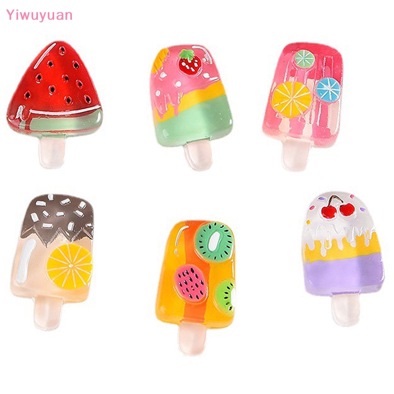 Bộ 10 Miếng Dán Trang Trí Tủ Lạnh / Điện Thoại Họa Tiết Trái Cây Diy Mới