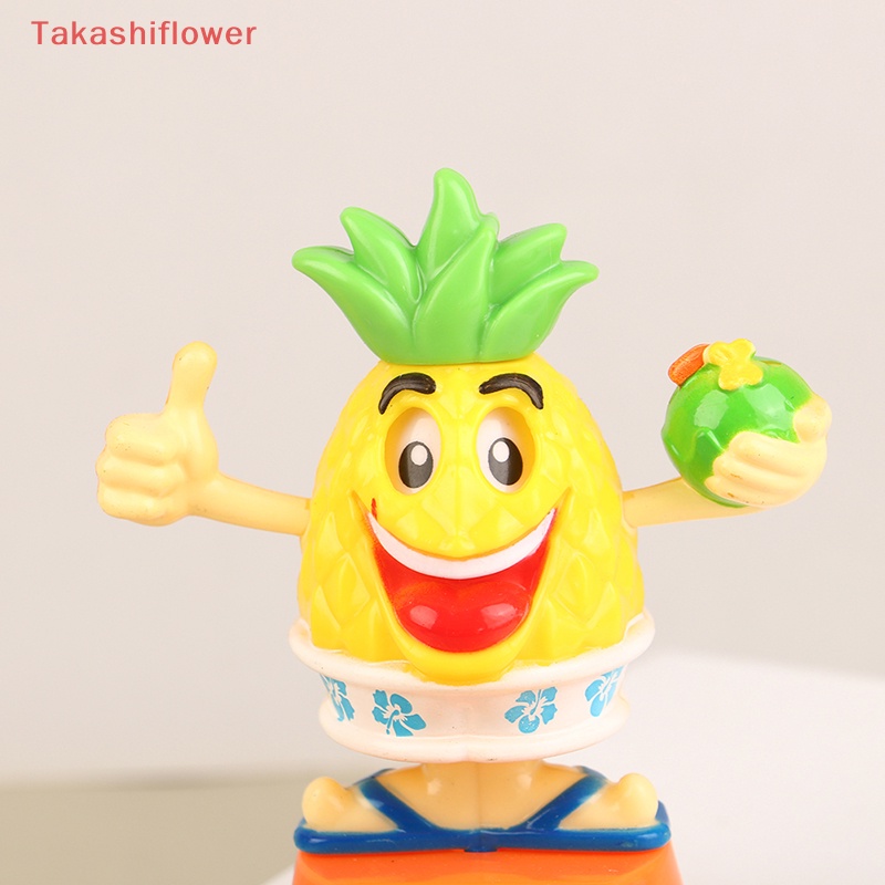 Quả Dứa Lắc Đầu Sử Dụng Năng Lượng Mặt Trời Dễ Thương Dùng Trang Trí Xe Hơi