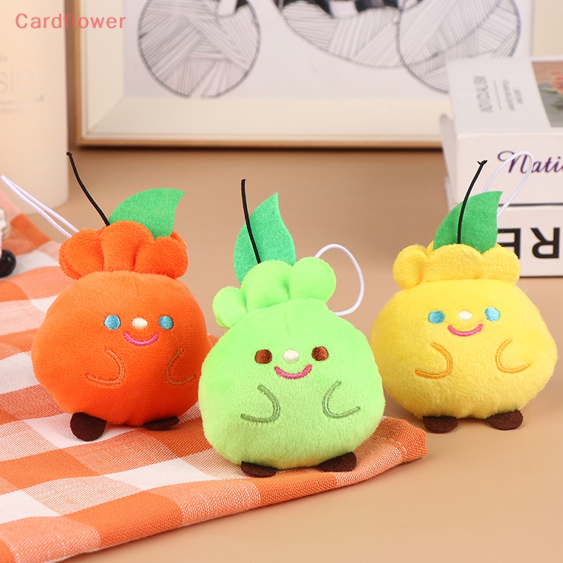 1 Búp Bê Nhồi Bông Hình Trái Cây Đáng Yêu Trang Trí Ba Lô / Móc Khóa Mới