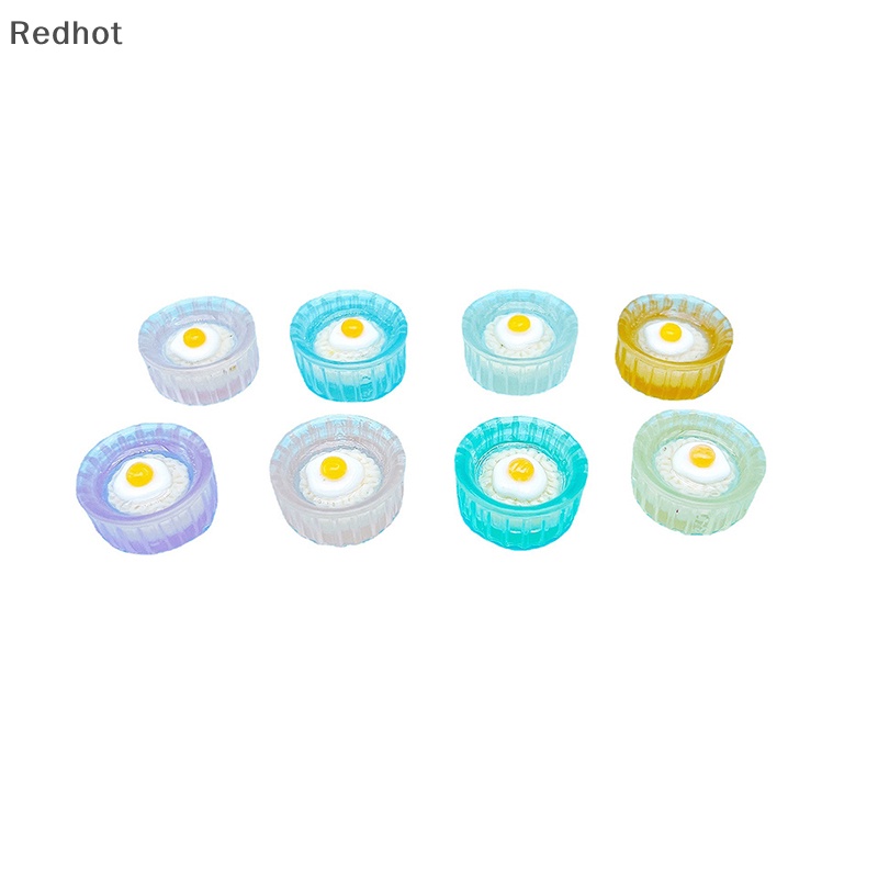 &lt; Redhot &gt; Bộ 5 Đồ Trang Trí Mô Hình Thức Ăn Phát Sáng Mini Dễ Thương