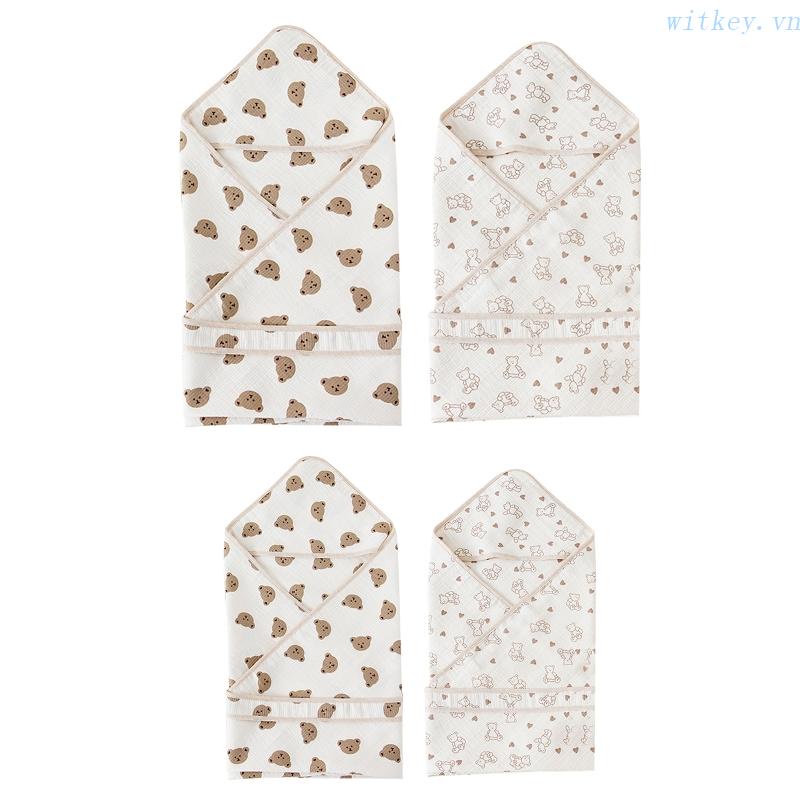Chăn Quấn Em Bé 3 Lớp Chất Liệu Cotton Nguyên Chất Phong Cách Muslin