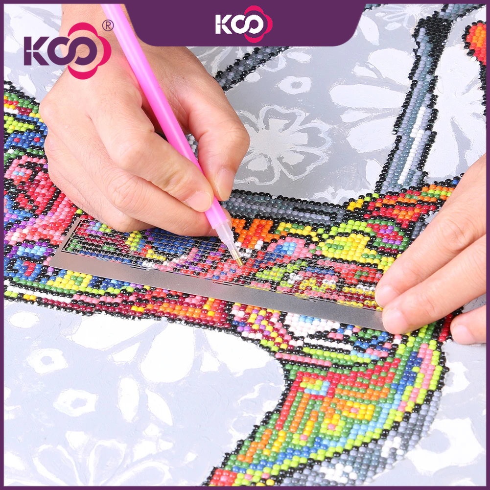 Thước Lưới Tròn 15cm Họa Tiết Chấm Bi Dùng Làm Tranh Đính Đá