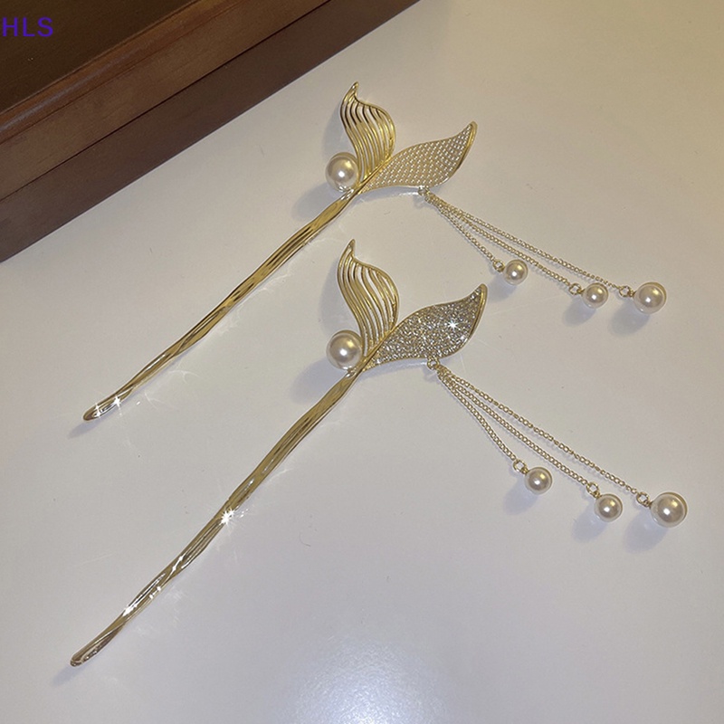 Trâm Cài Tóc Đính Đá Phối Tua Rua Phong Cách Trung Hoa Cổ Điển