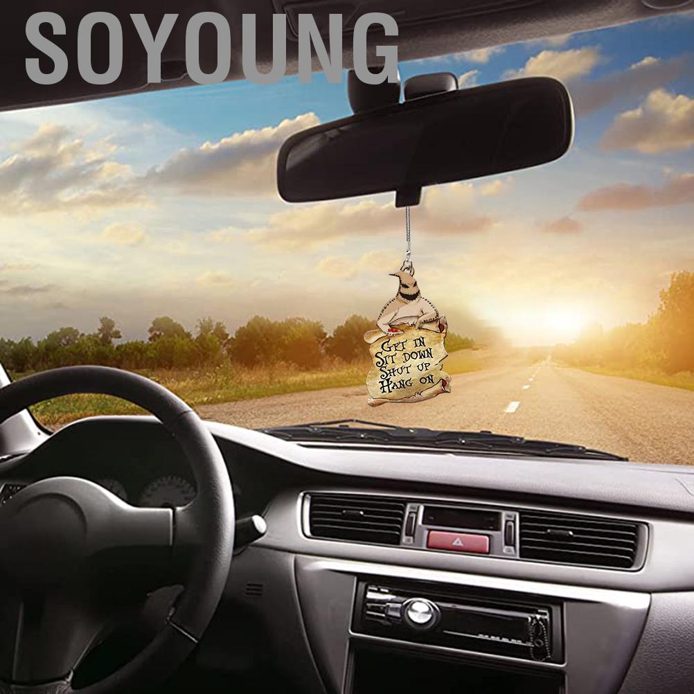 Soyoung [Yue Xinghui] (Processed Intellectual Property) 1PCS Halloween Horror Dwarf Pendant Car Rearview Mirror Acrylic 15