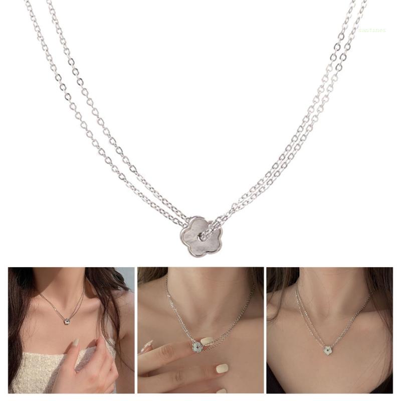 Dây Chuyền Choker Bằng Hợp Kim Họa Tiết Hoa Xinh Xắn Thời Trang Dự Tiệc Cho Bạn Gái