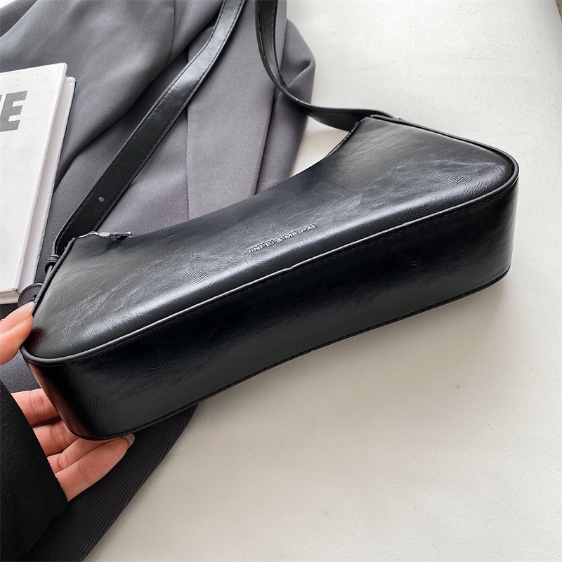 Túi Đeo Chéo Da PU Màu Trơn Thời Trang Chất Lượng Cao Cho Nữ