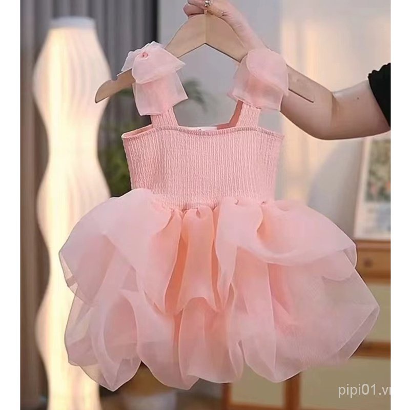 Đầm Công Chúa Pettiskirts Nhỏ Hai Dây 2023 Cho Bé Gái cxb Pici01.vn5.18