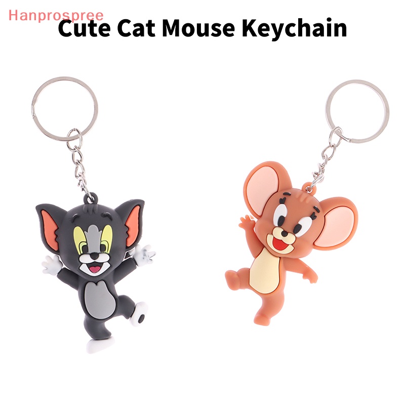 Hanprospree > Móc Chìa Khóa Resin Hình Mèo Chuột Hoạt Hình Dễ Thương