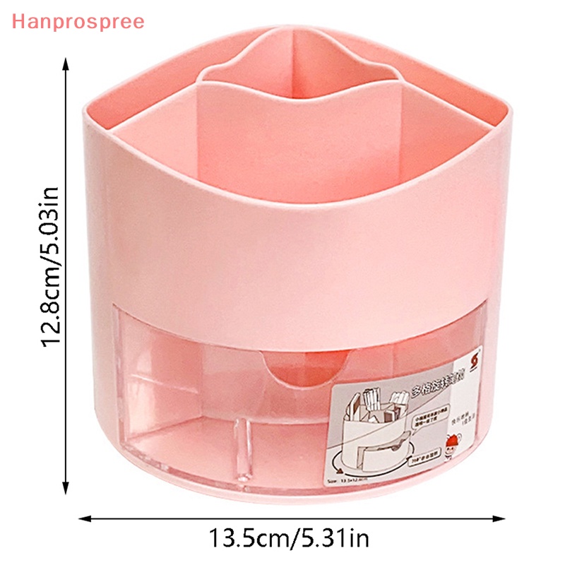 Hanprospree > Rotag Sáng Tạo 360° Hộp Đựng Bút Màu Trơn Sắp Xếp Gọn Gàng Cho Học Sinh / Văn Phòng