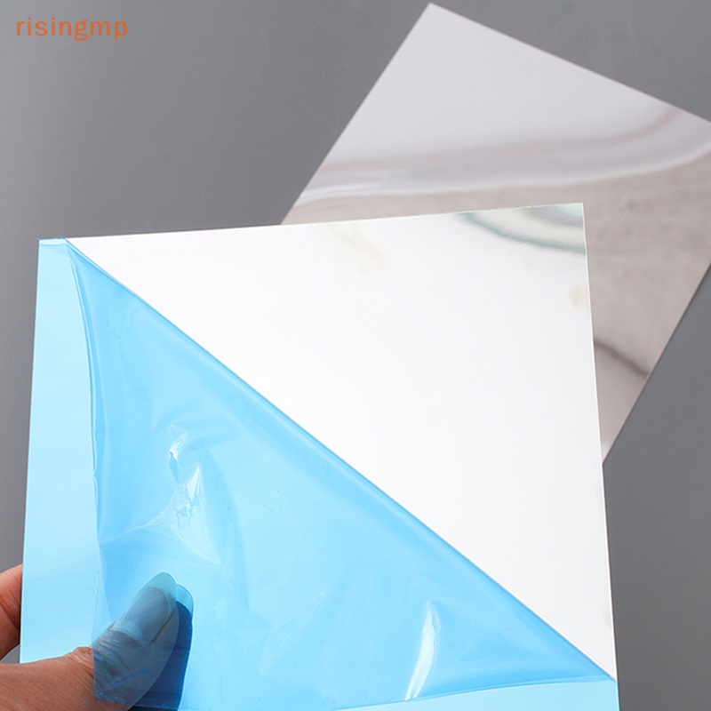 [risingmp] Đề Can Acrylic Tráng Gương Dán Tường Hình Vuông