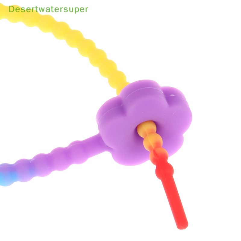 Set 5 Dây Silicone Tự Khóa 21cm Màu Kẹo