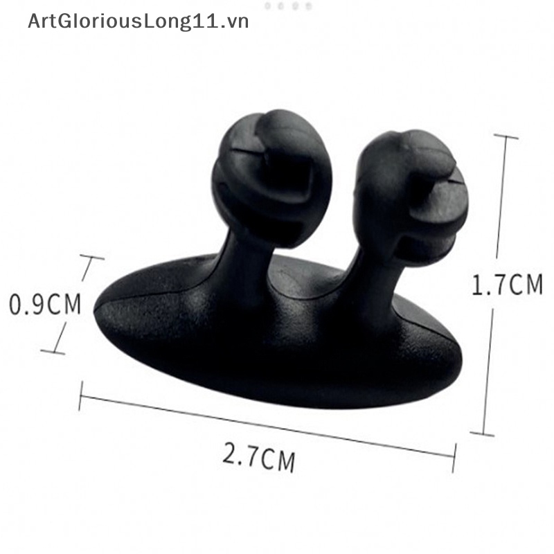 Set 10 Móc Kẹp Giữ Dây Cáp Sạc Điện Thoại / Bảng Điều Khiển Xe Hơi