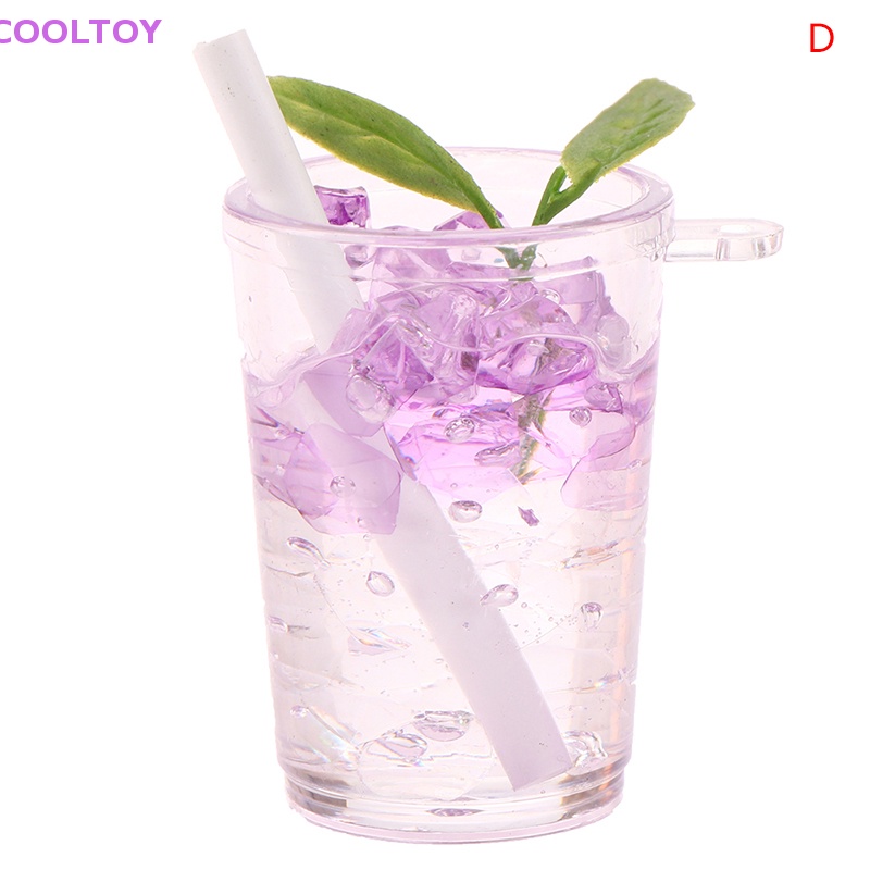 Cooltoy 1 Đồ trang trí Ly Nước Đá Mini Hai Màu Dạ Quang Dùng Trang Trí Tiểu Cảnh / Nhà Búp Bê