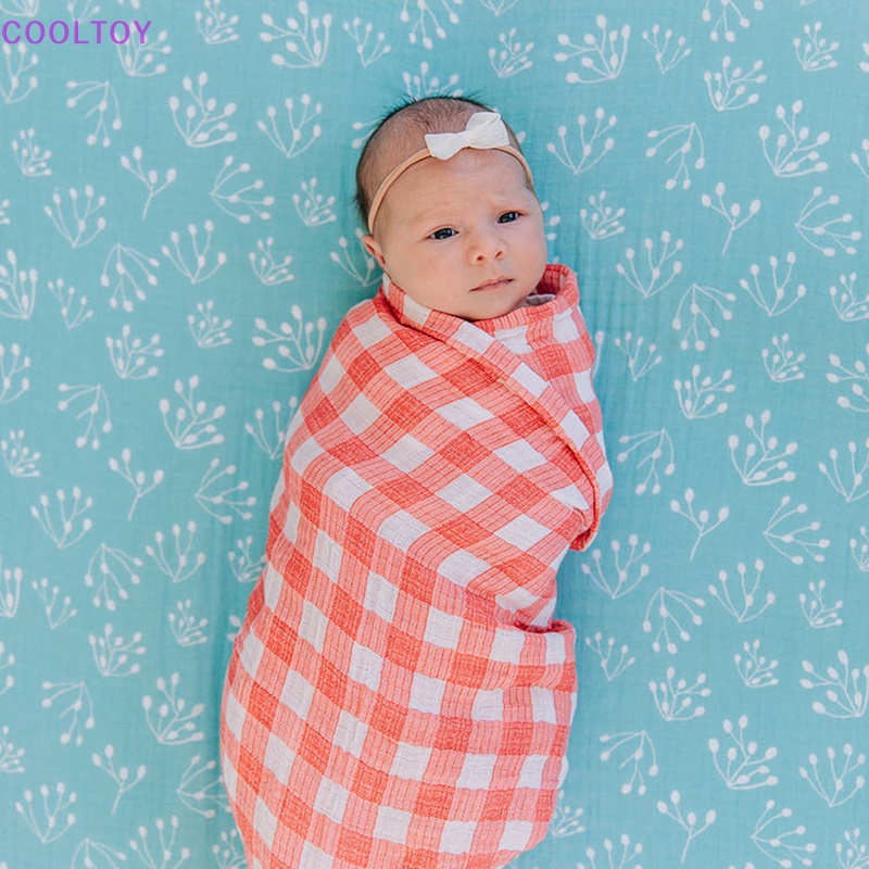 Chăn Quấn Em Bé Bằng Cotton Phong Cách Muslin Mới