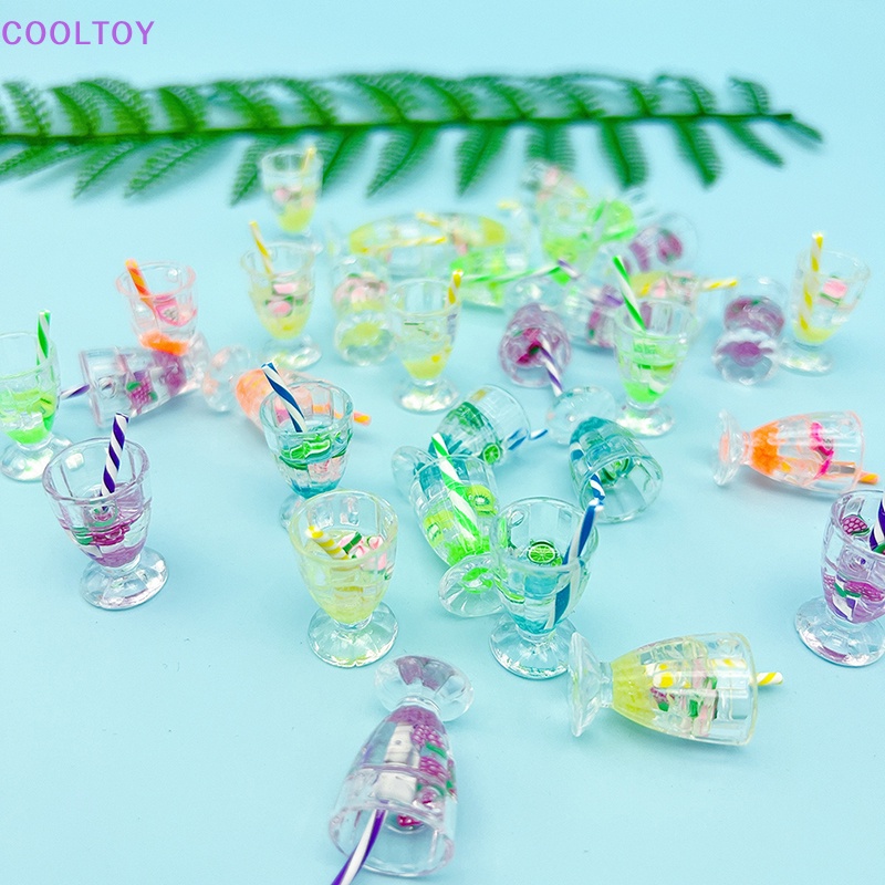 Cooltoy Set 2 Ly Thủy Tinh Mini Dạ Quang Màu Sắc Ngẫu Nhiên Dùng Trang Trí Tiểu Cảnh