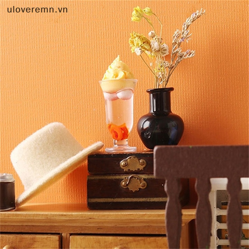 Set 2 Ly Kem / Sữa Mini 1: 12 Xinh Xắn Dùng Để Trang Trí Nhà Búp Bê