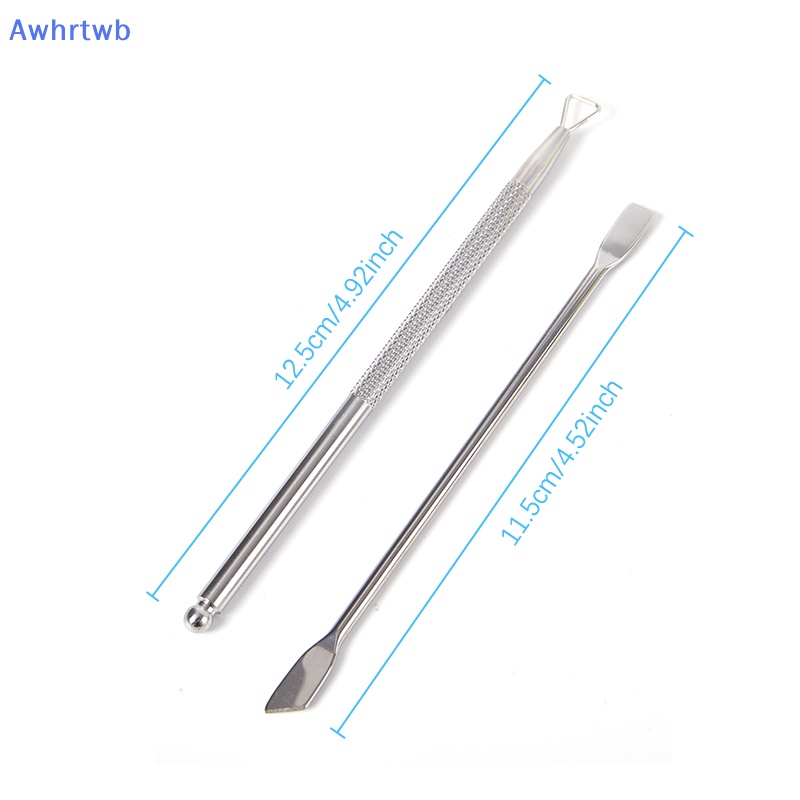 Muỗng Hai Đầu Bằng Thép Không Gỉ Chuyên Dụng Cho Làm Móng Nghệ Thuật Mới