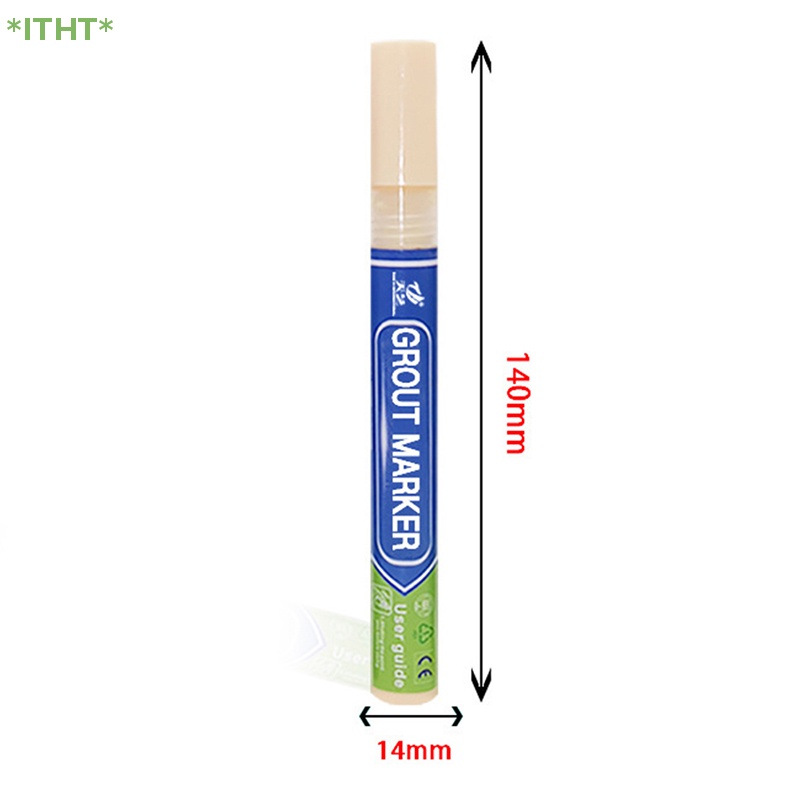 Bút Đánh Dấu Vữa Tường / Sàn Nhà Màu Trắng Chống Thấm Nước Với 8 Màu Tùy Chọn Mới