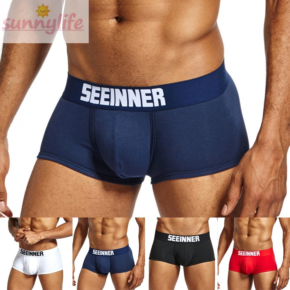 Quần Lót Cotton Thấm Hút Mồ Hôi Thoáng Khí Thoải Mái Cho Nam Size M-2XL