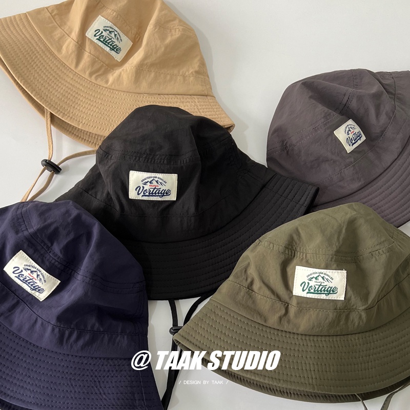 Mũ Bucket Chống Nắng In Logo Leo Núi Phong Cách Nhật Bản Cho Nữ