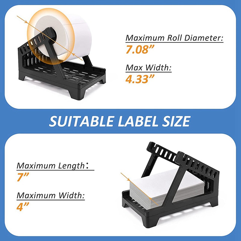 Bộ 2 Giá Đỡ Nhãn Dán Giữ Nhiệt Dành Cho Máy In Để Bàn