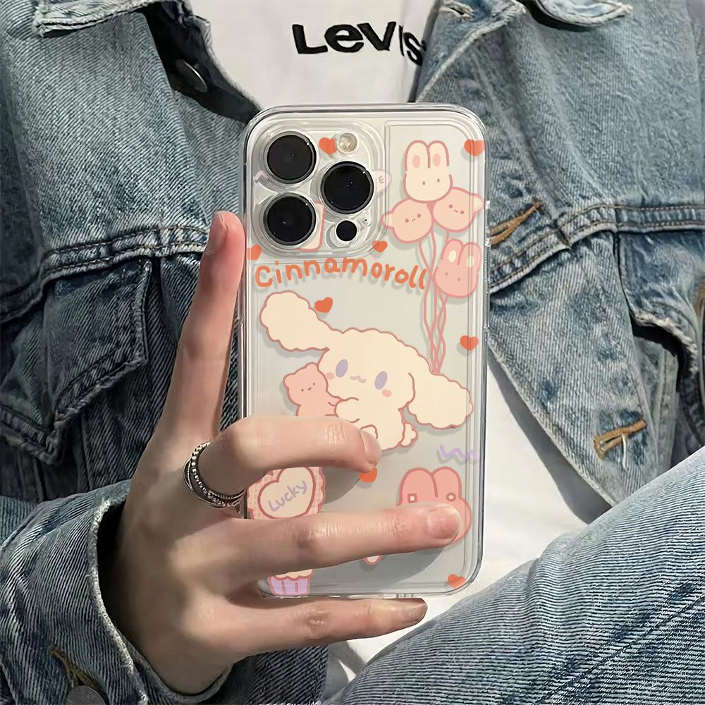 ✅Ốp Điện Thoại Mềm Chống Sốc Hình Cún Cinnamon Cho Iphone 14pro 126In 1311max 78 plus 0