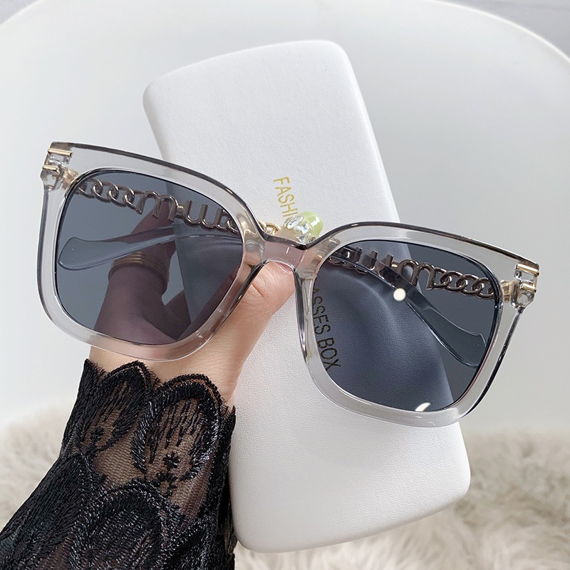 Kính Mát Gọng Vuông Kim Loại Thời Trang Cho Nam Nữ