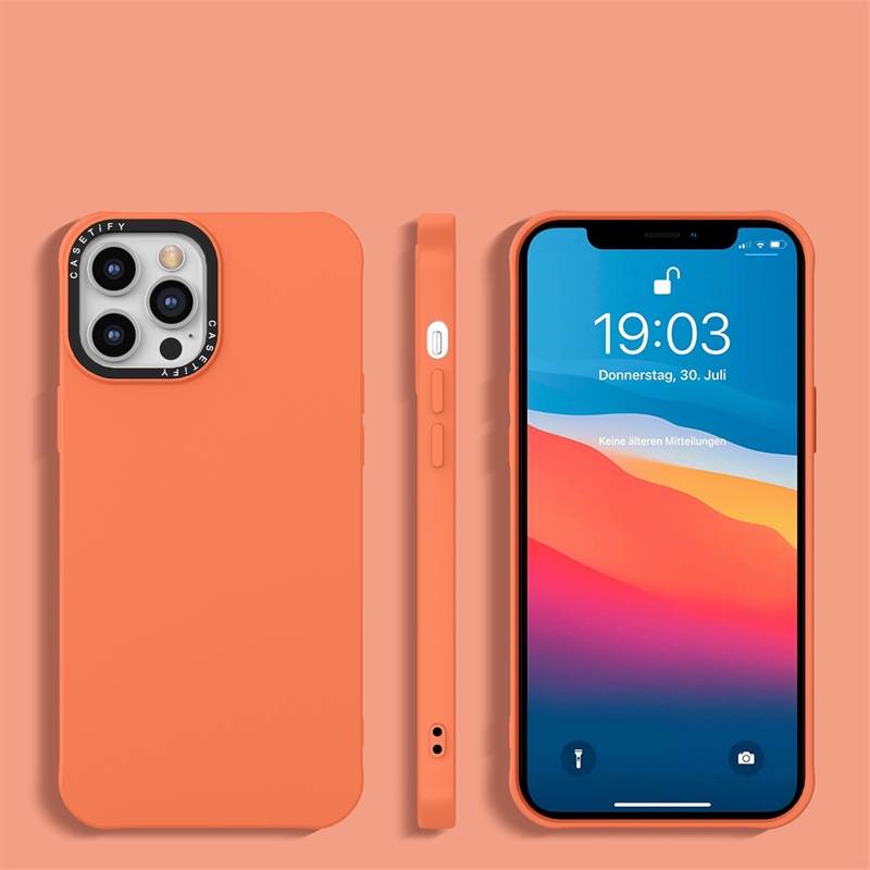 Ốp Điện Thoại TPU Silicon Mềm Chống Sốc Màu Pastel Cho iPhone 14 13 12 11 Pro Max X XS Max XR 7 8 14 plus