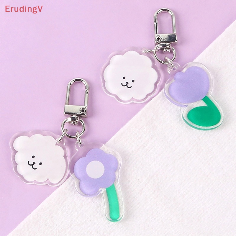 [ErudingV] Móc Khóa Hình Hoa Tulip Dễ Thương Trang Trí Ba Lô / Túi Xách [Mới]