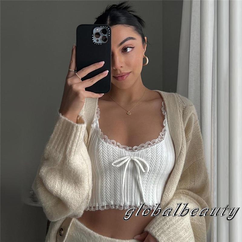 Áo Hai Dây Cổ Chữ U Hở Lưng Màu Trắng Thời Trang Mùa Hè Cho Nữ