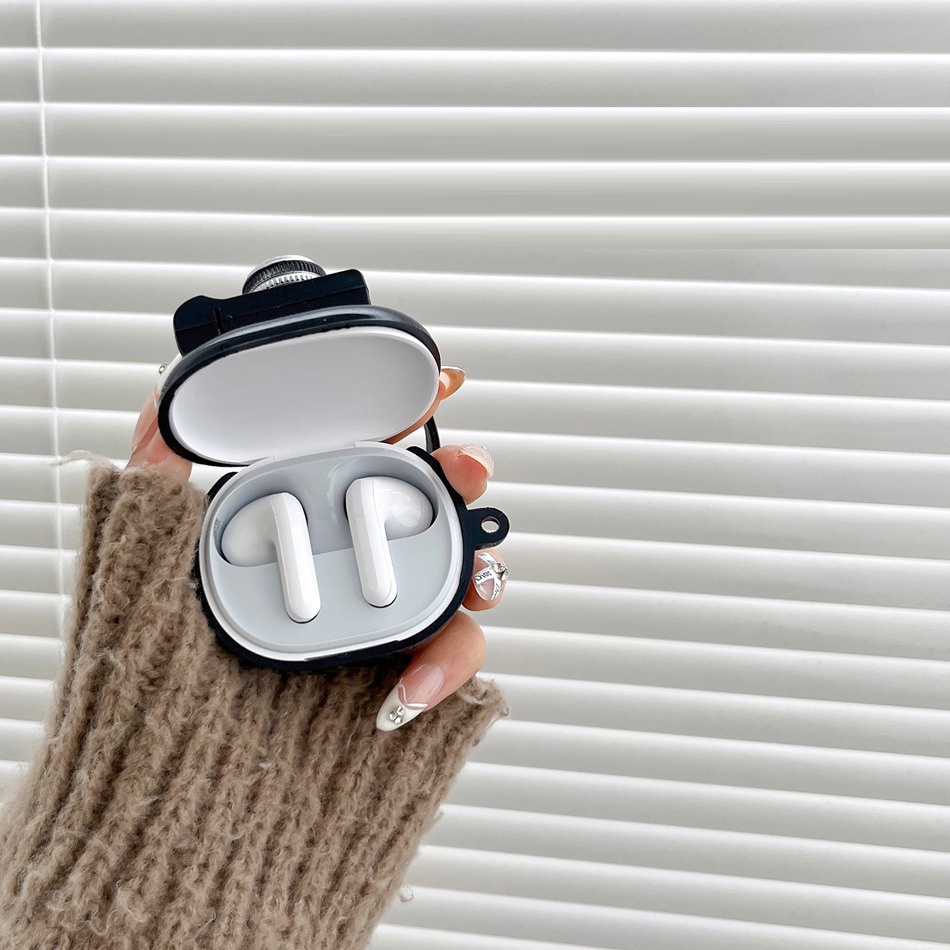 Vỏ Bảo Vệ Hộp Sạc Tai Nghe redmi buds 4 lite redmi buds 4lite Bằng Silicon Họa Tiết Hoạt Hình Máy Ảnh Dễ Thương