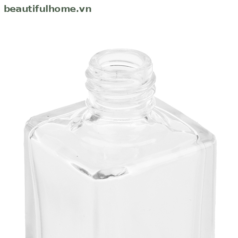 Lọ Thủy Tinh Rỗng Trong Suốt Đựng Gel Sơn Móng Tay Có Thể Đổ Đầy