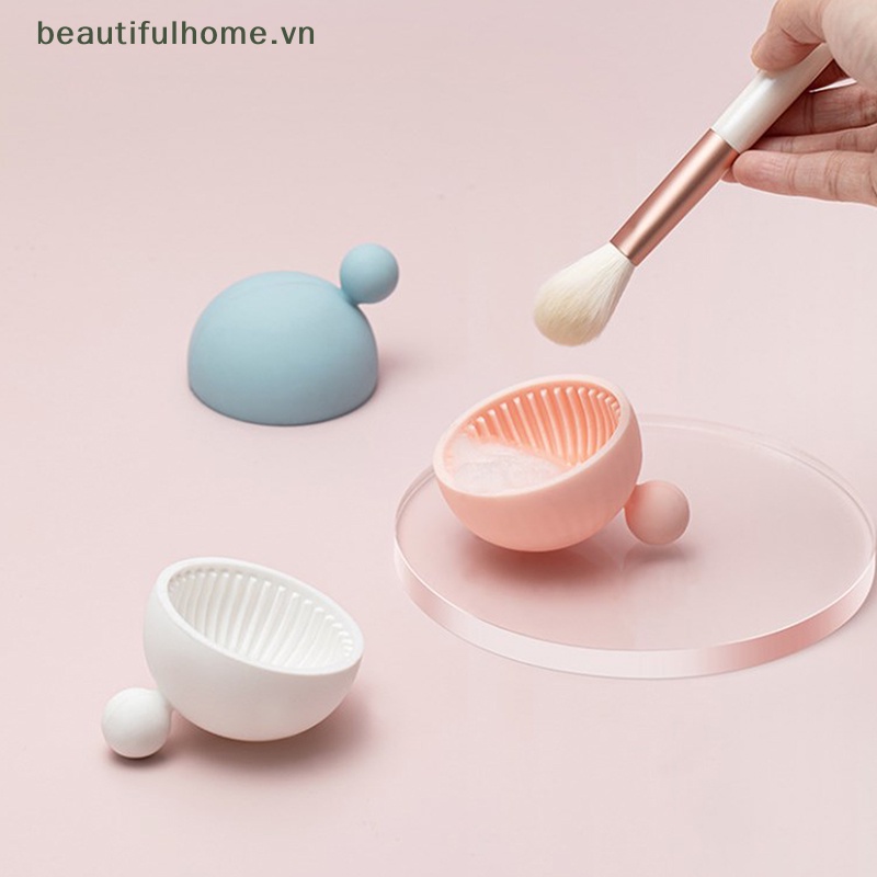 Miếng Silicone Vệ Sinh Cọ Trang Điểm Tiện Dụng