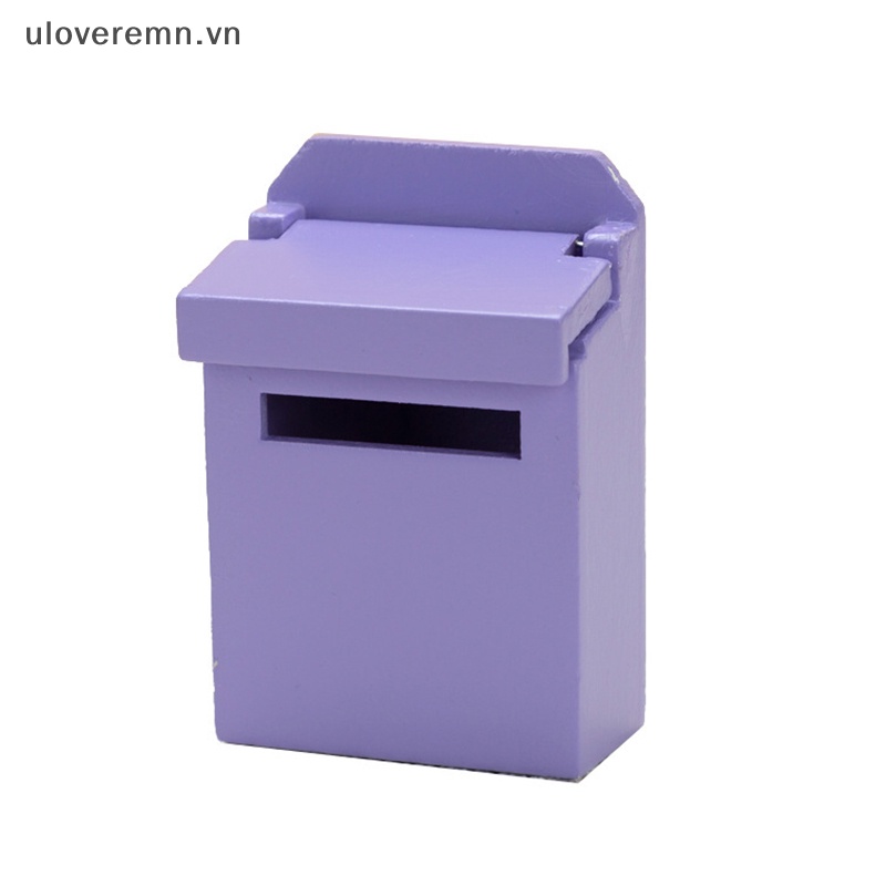 1 Mô Hình Thùng Thư mini Màu Sắc Trang Trí Nhà Búp Bê