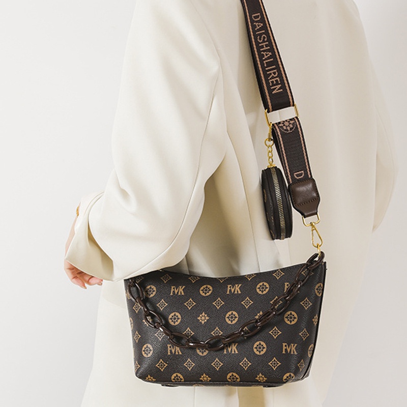 Túi Đeo Vai Hình Vuông Cỡ Nhỏ In Họa Tiết Kiểu Cổ Điển Thời Trang Cho Nữ