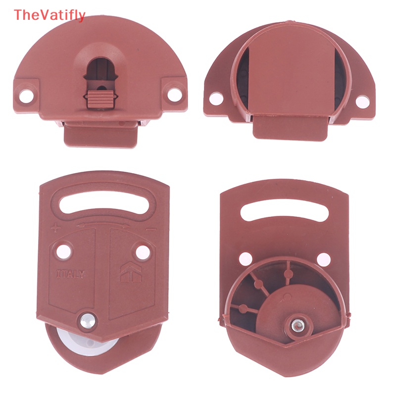 Bộ 2 Cặp Bánh Xe Ròng Rọc Đơn Bằng ABS Phong Cách Cổ Điển Cho Nội Thất Tủ Và Tủ Chén