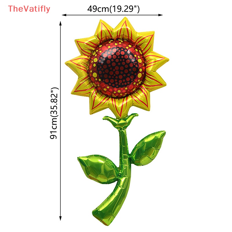 [Thevalifly] Bong Bóng Lá Nhôm Hình Hoa Hồng Hoa Hướng Dương Nhiều Màu Trang Trí Tiệc Sinh Nhật Cho Bé