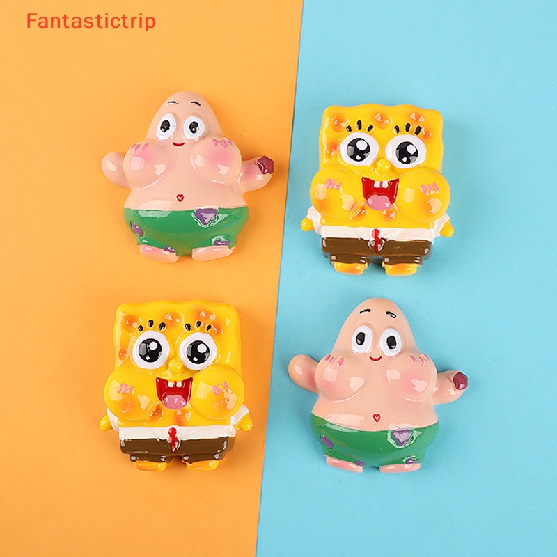 [Fantastictrip] Phụ Kiện Nam Châm Trang Trí Tủ Lạnh Hình Nhân Vật Hoạt Hình Mini Bằng Nhựa Resin