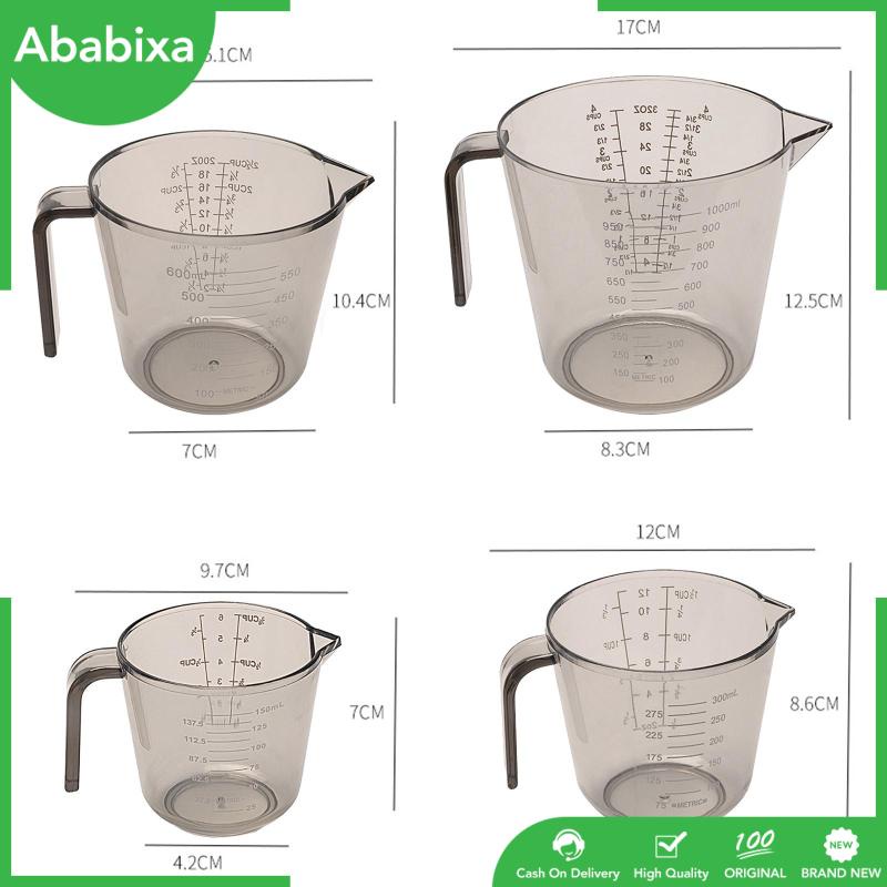 Set 4 Cốc Đong Cà Phê Có Tay Cầm Có Thể Tái Sử Dụng