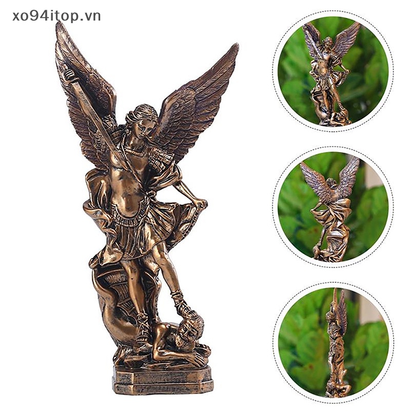 Mô Hình Tượng Công Giáo Michael Archangel St Để Bàn Trang Trí