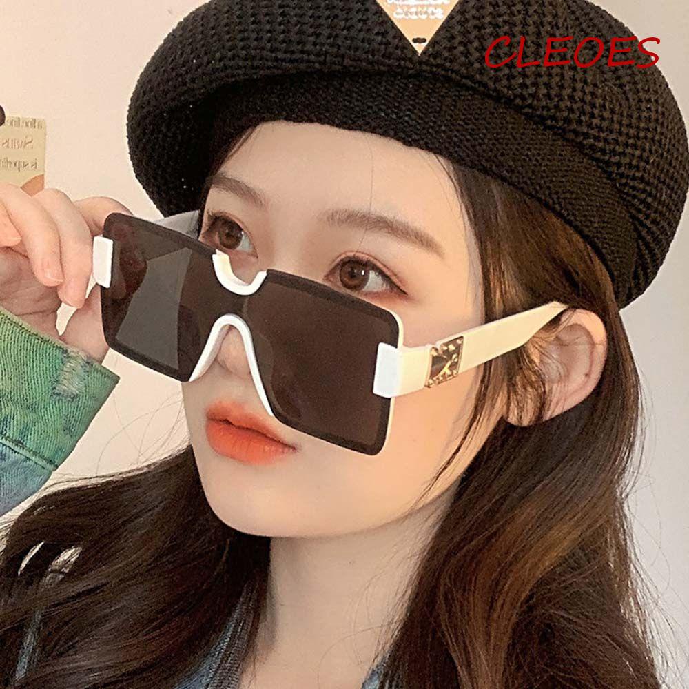 Kính Mát Gọng Lớn In Họa Tiết Da Báo Màu Gradient Phong Cách Âu Mỹ Cho Nam