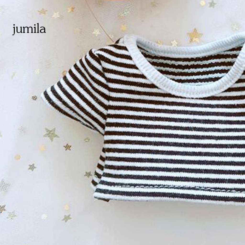 Bộ Áo Thun + Quần Dài 20cm Mềm Mại Dễ Thương Cho Búp Bê