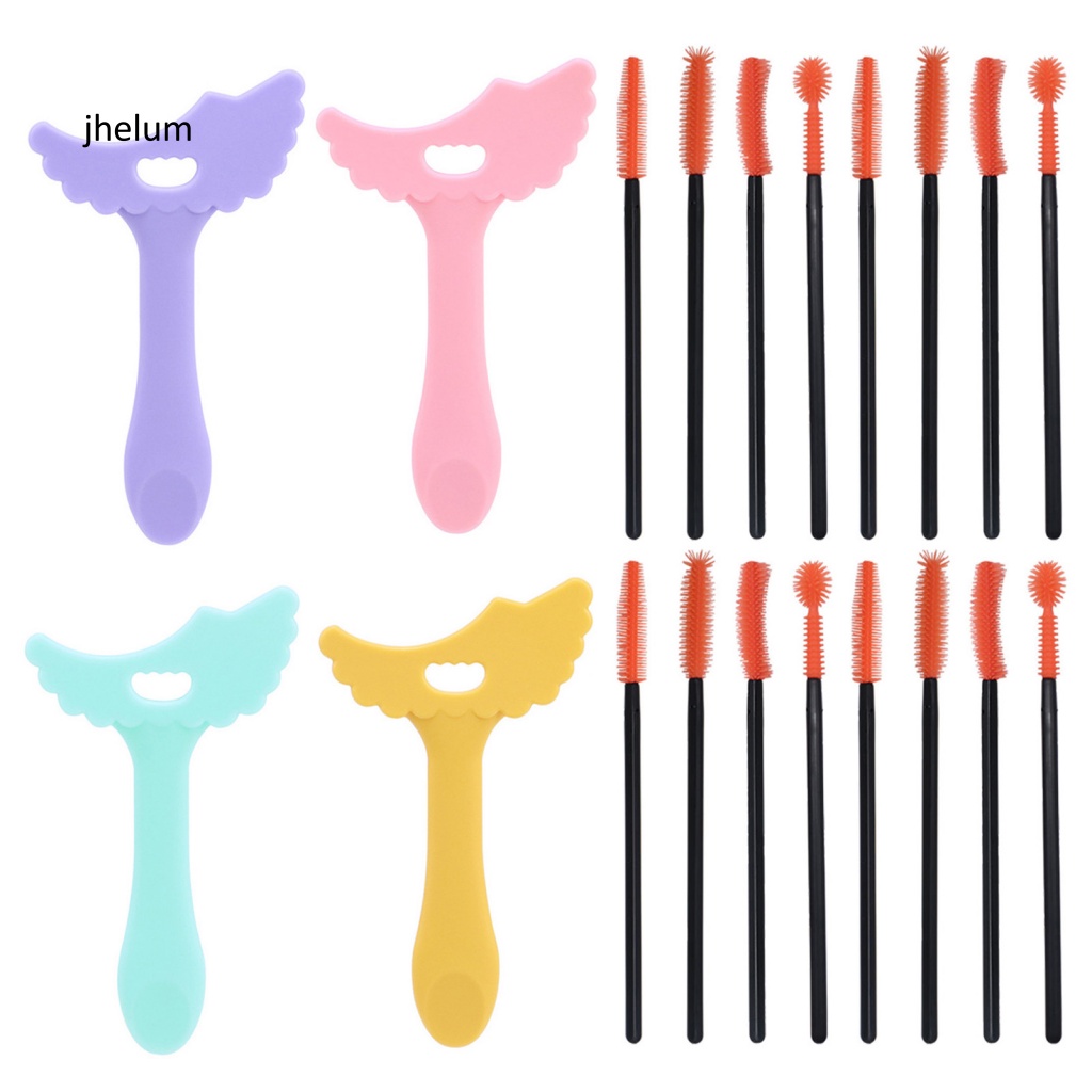 Set 4 Mascara Chuốt Mi Chống Trượt Kèm Cọ Vẽ Tiện Dụng Cho Người Mới Bắt Đầu