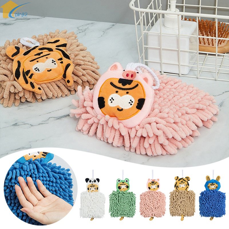 Khăn Lau Tay Thấm Hút Nước Nhanh Khô Họa Tiết Hoạt Hình Nhiều Màu Tùy Chọn