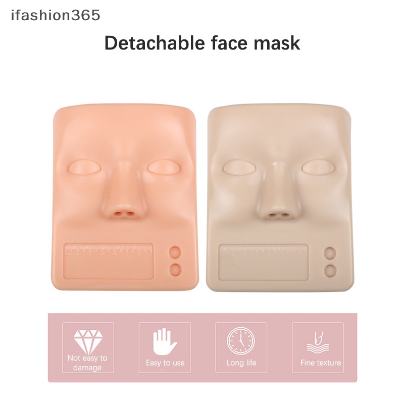 Đầu Ma Nơ Canh Silicon Luyện Tập Nối Mi Có Thể Tháo Rời ifashion365