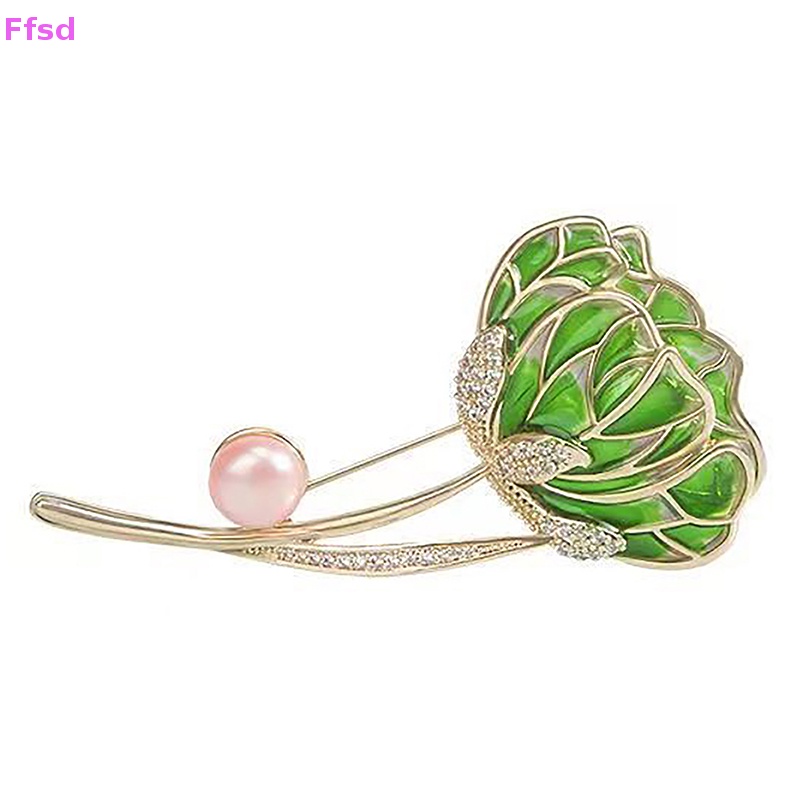 {Ffsd} Ghim Cài Khăn Choàng / Khăn Quàng Cổ Hình Hoa Đính Ngọc Trai Thời Trang Cao Cấp * Hàng Bán Chạy