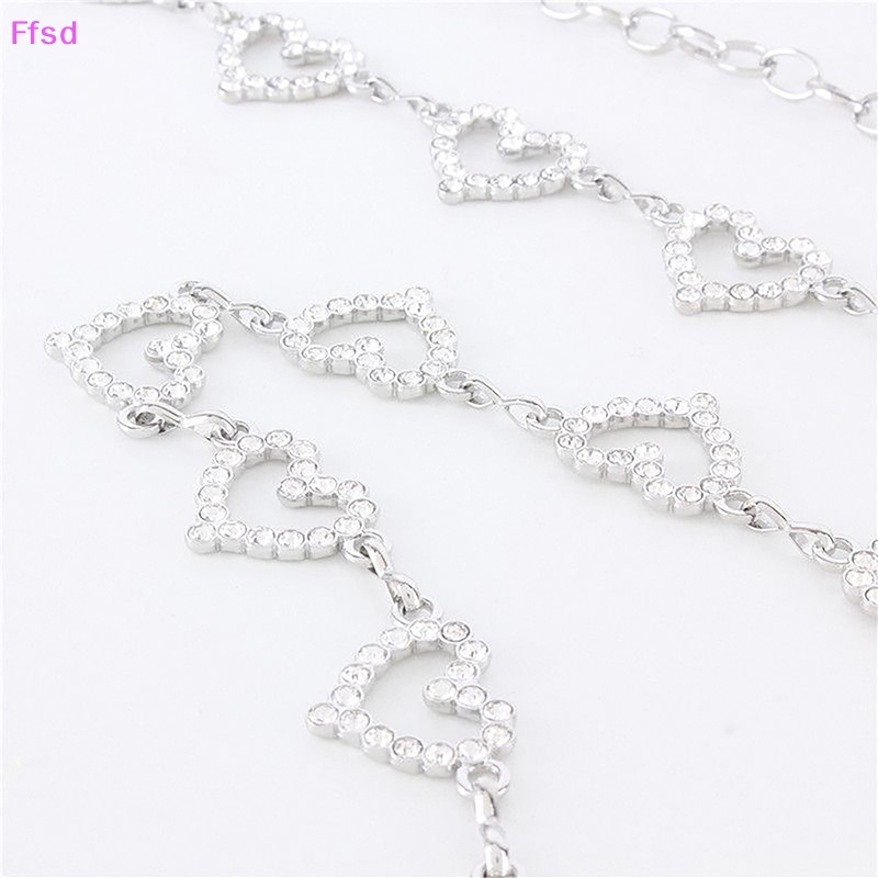 {Ffsd} Thắt Lưng Chuỗi Xích Đơn Giản Hình Trái Tim Một Lớp Đính Đá Thời Trang Làm Quà Tặng Tiệc Tùng Cho Nữ