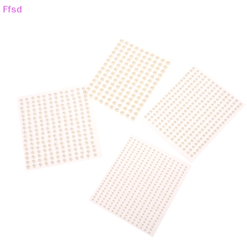 Hạt Đá Giả Ngọc Trai Bằng Acrylic Kích Thước 3 / 4 / 5 / 6mm Dùng Trang Trí