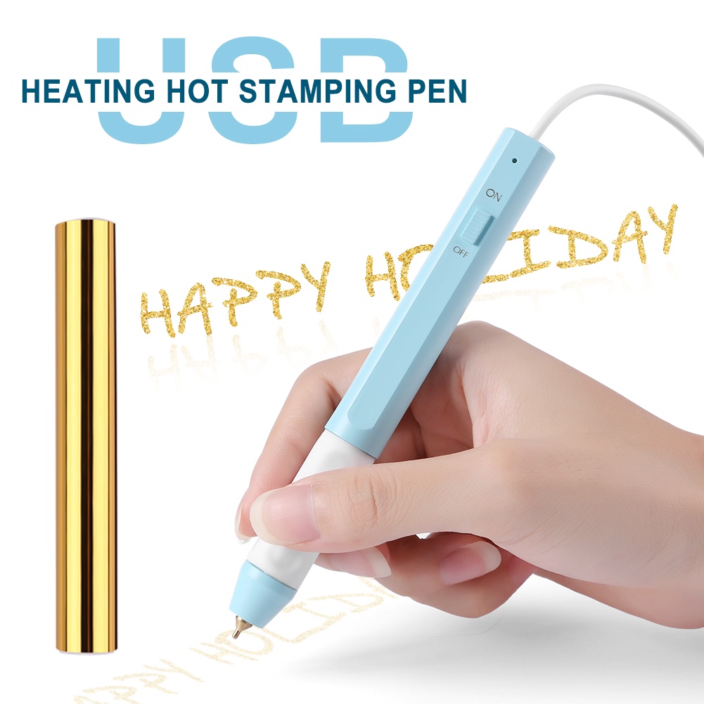 Bút Giấy Foil Nhiệt Nguồn Usb Phù Hợp Với Gia Đình Với Thẻ Giấy Dập Nổi Cho Sổ Lưu Niệm Pohto Diy